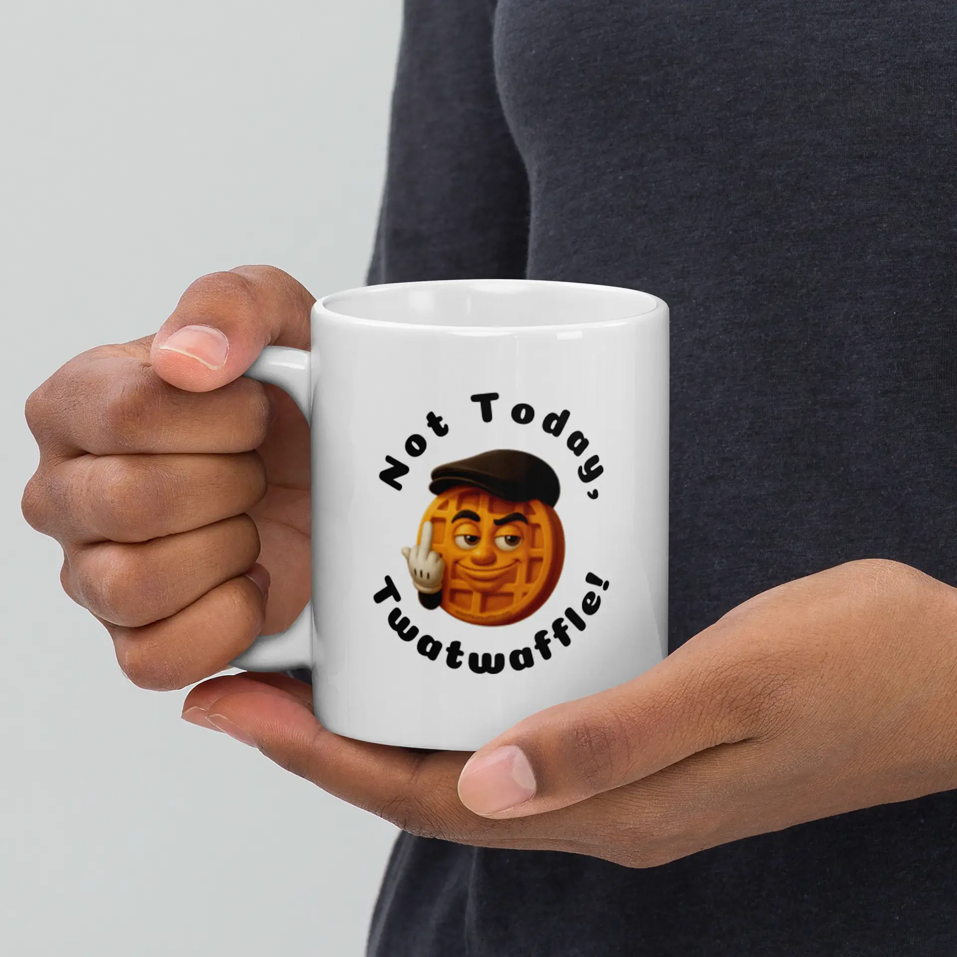 11oz. Not Today Twatwaffle white mug - Image 3