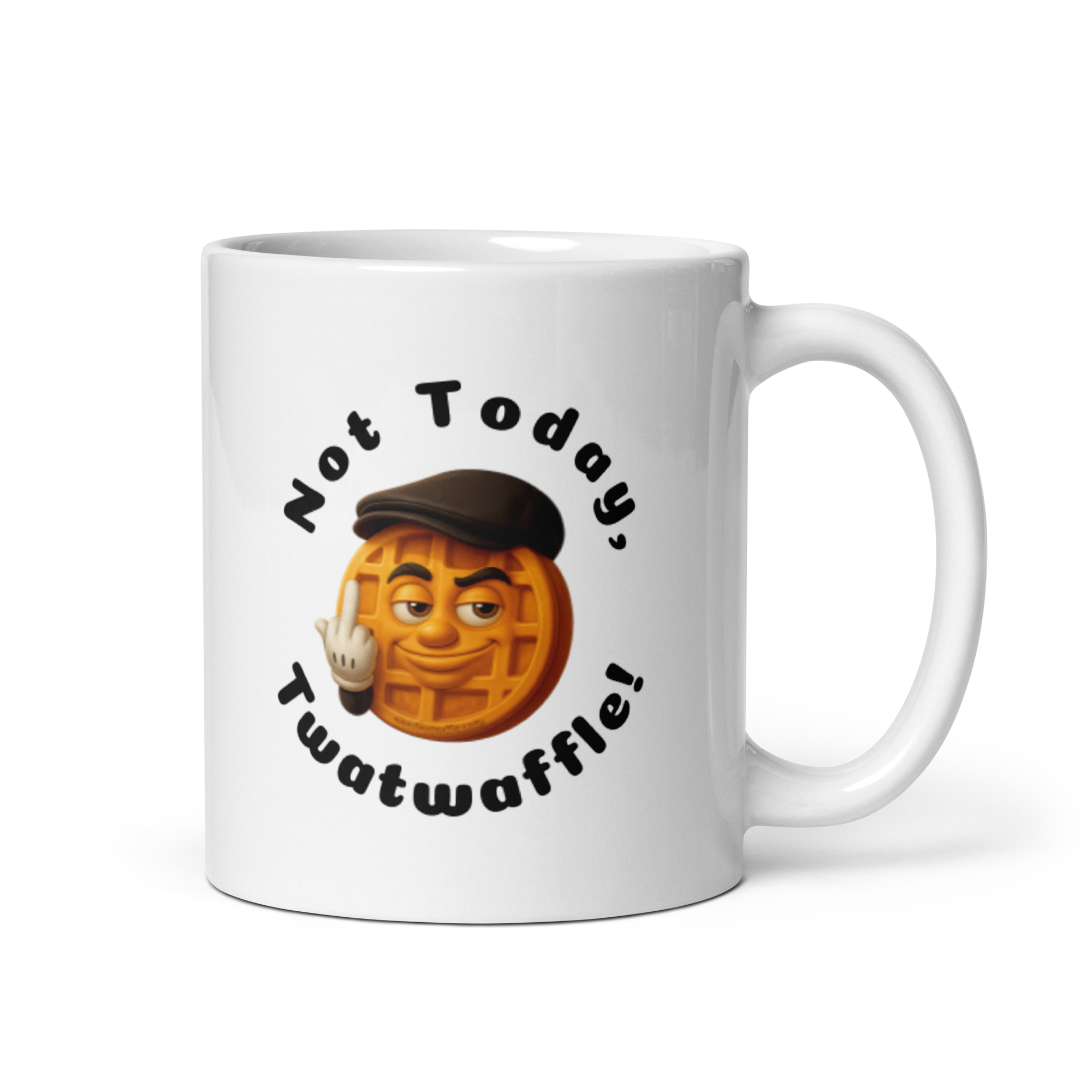 11oz. Not Today Twatwaffle white mug - Image 5
